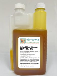Product bottle of SPE 120 Liquid seed treatment products